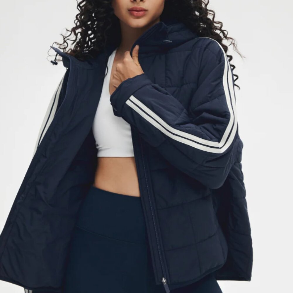 ATHLUNA lightweight navy puffer
